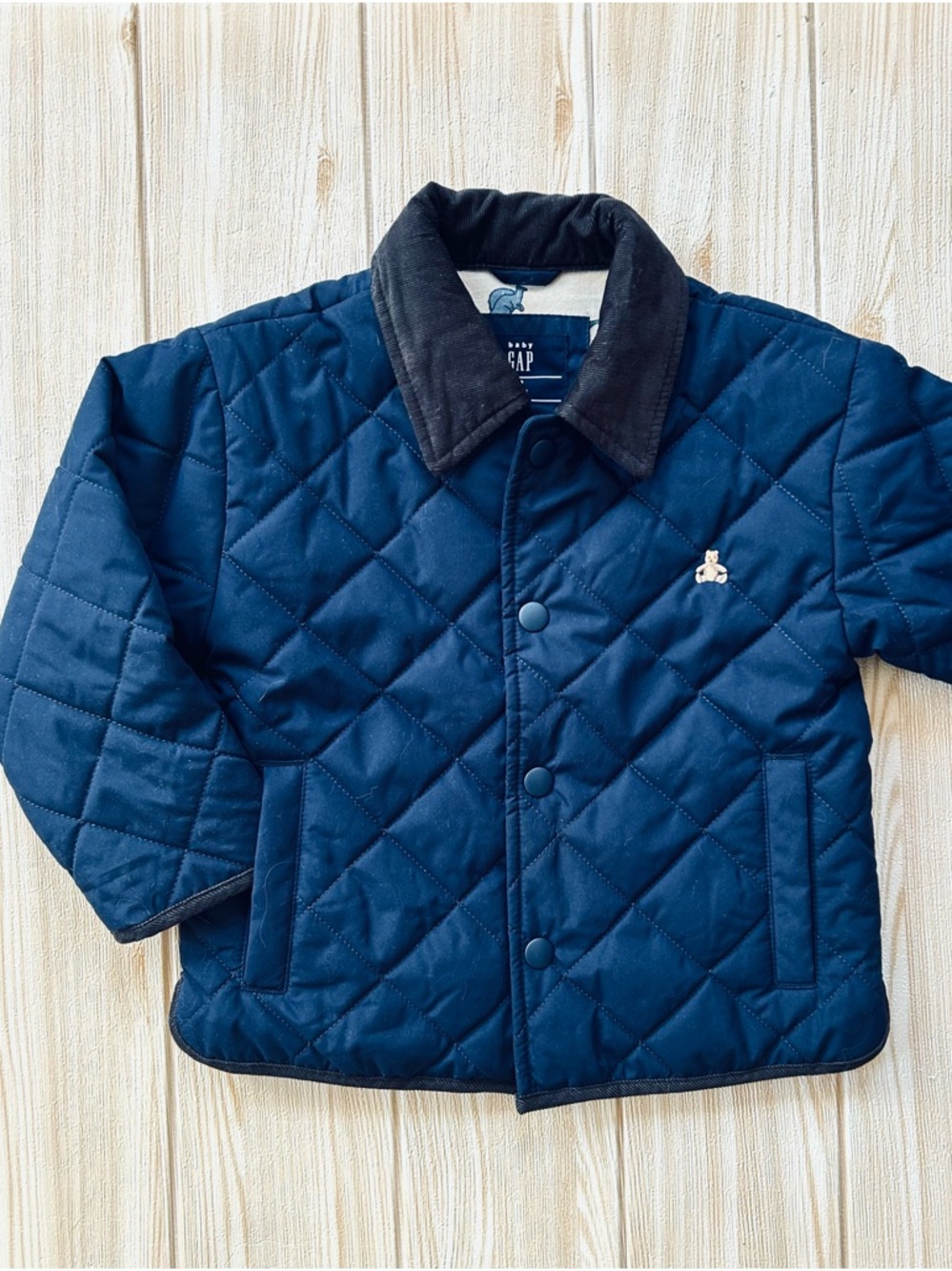 GAP sz 3T Boys Navy Quilted Puffer Jacket